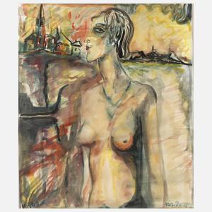 von Dungen, Damenakt vor Stadtlandschaft