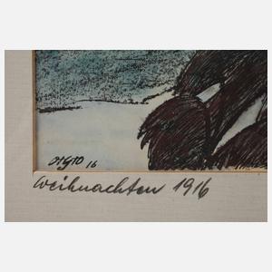 Otto Geigenberger, Berglandschaft mit Mond