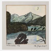 Otto Geigenberger, Berglandschaft mit Mond111