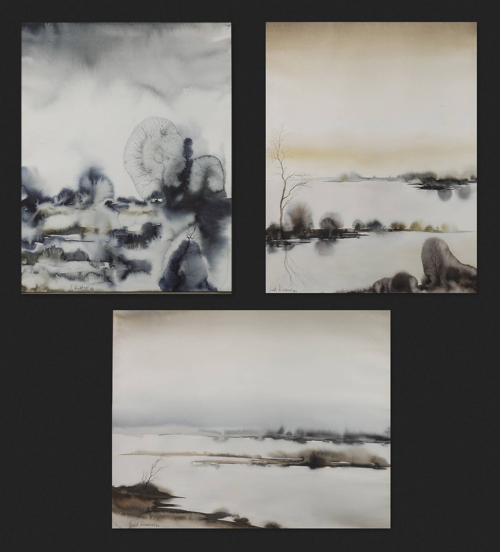 Gerald Kriedner, Konvolut Landschaftsdarstellungen