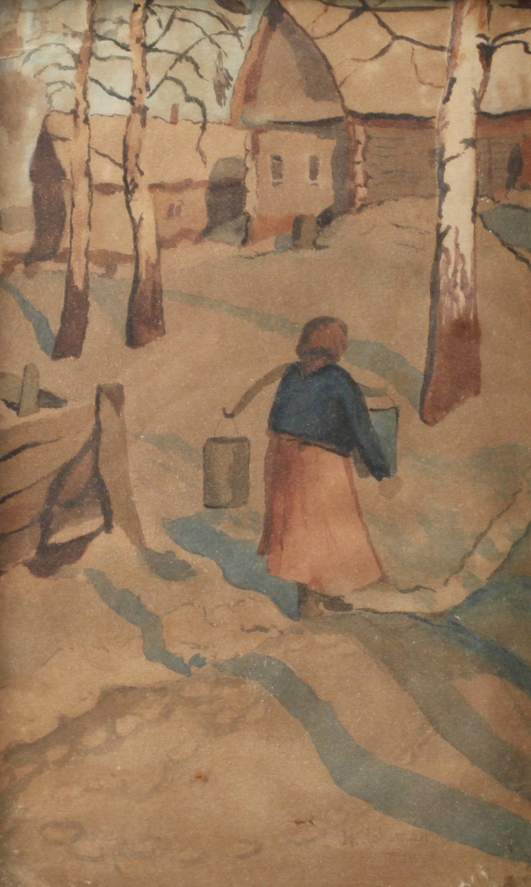 Isaak Iljitsch Lewitan, attr., Russische Dorflandschaft