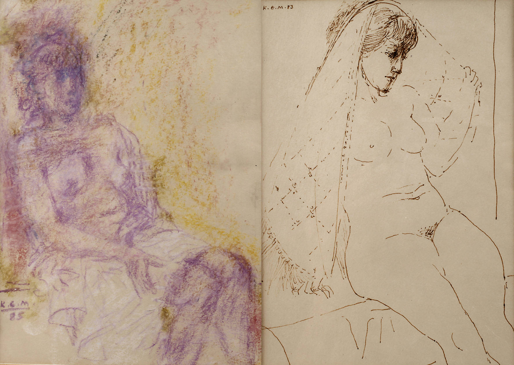 Karl Erich Müller, Paar Aktdarstellungen