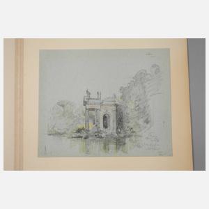 Prof. Max Friedrich Rabes, ”Garten der Villa Borghese”