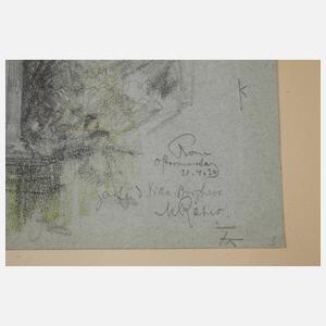 Prof. Max Friedrich Rabes, ”Garten der Villa Borghese”