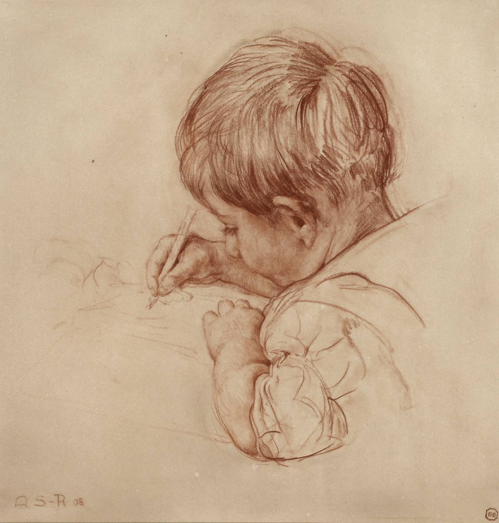 Prof. Alfred Sohn-Rethel, Zeichnender Knabe