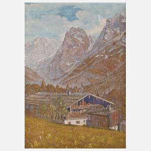 Bergbauernhof in den Alpen