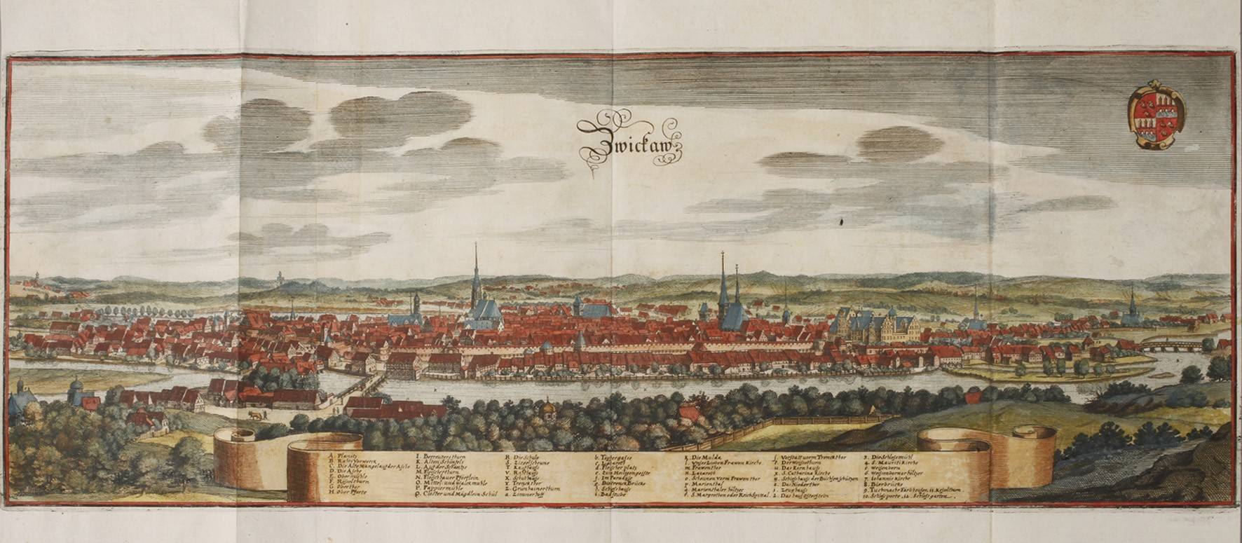 Kaspar Merian, Stadtansicht von Zwickau
