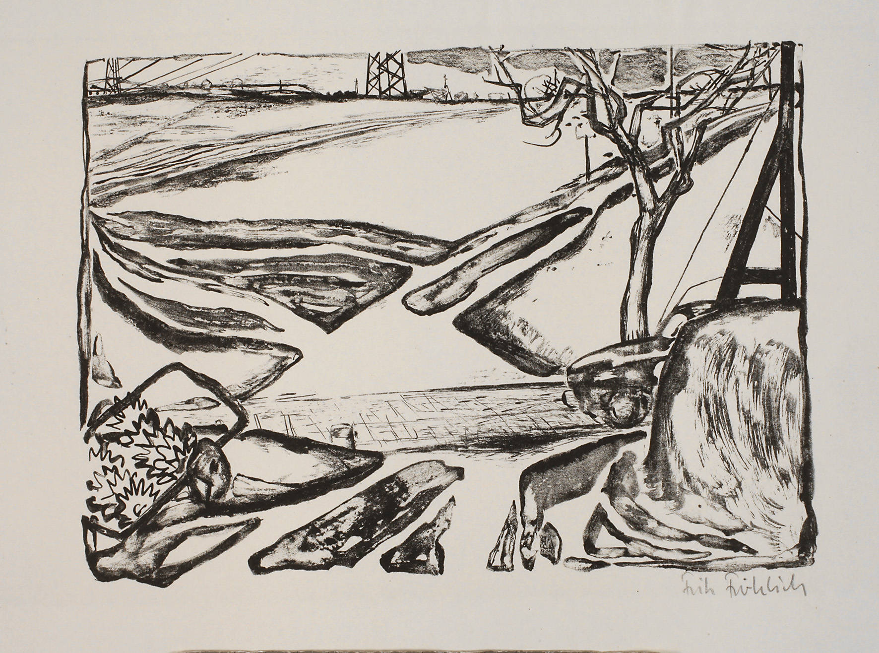 Fritz Fröhlich, Landschaft bei Leipzig