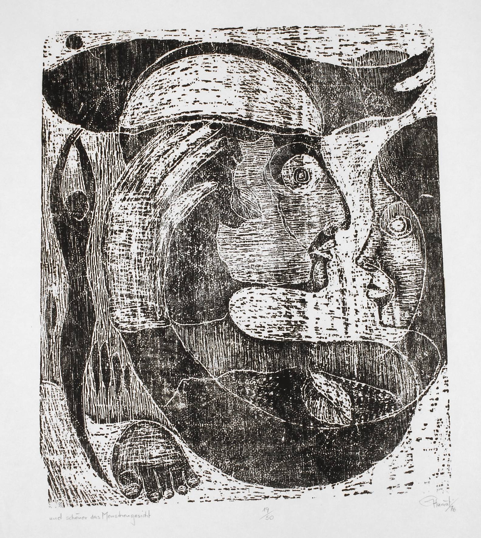 Günther Huniat, ”und schöner das Menschengesicht”