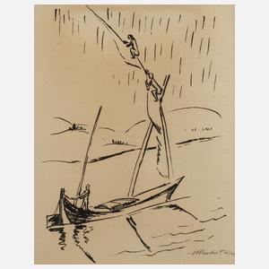 Prof. Herrmann Max Pechstein, ”Suezkanal”