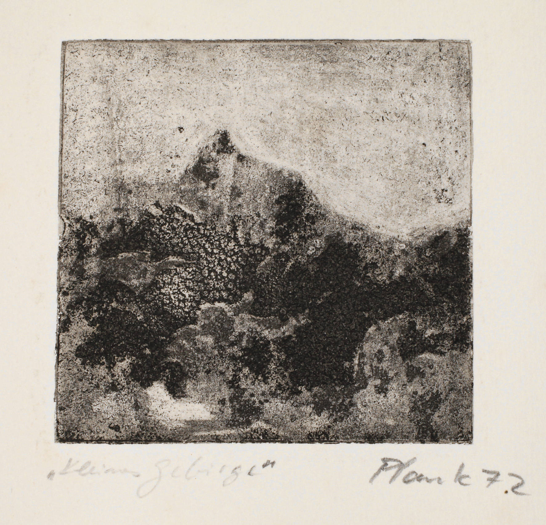 Heinz Plank, ”Kleines Gebirge”