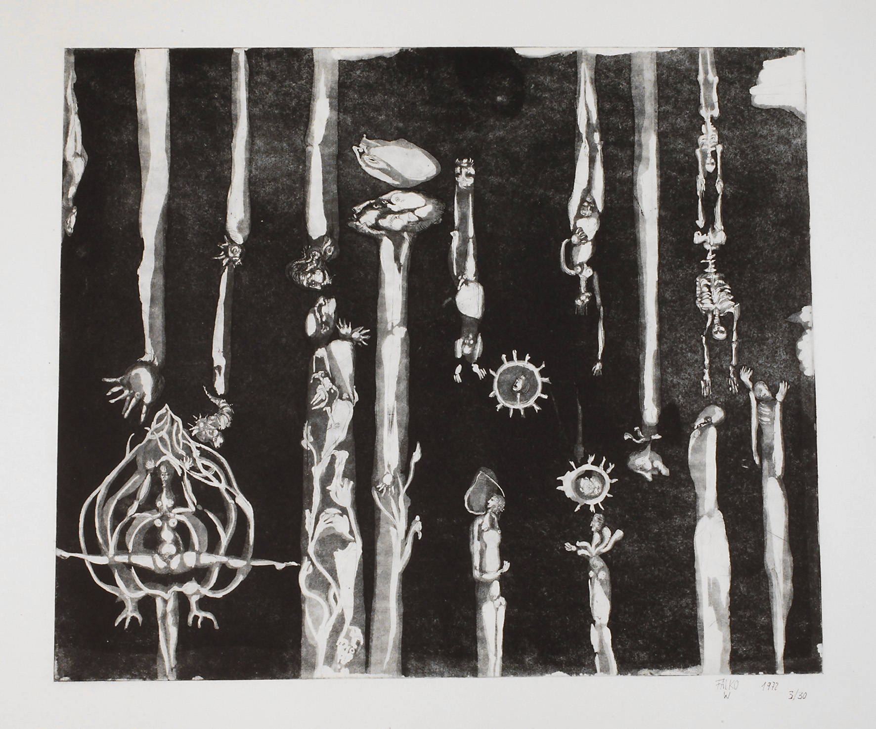 Falko Warmt, Komposition mit Figuren