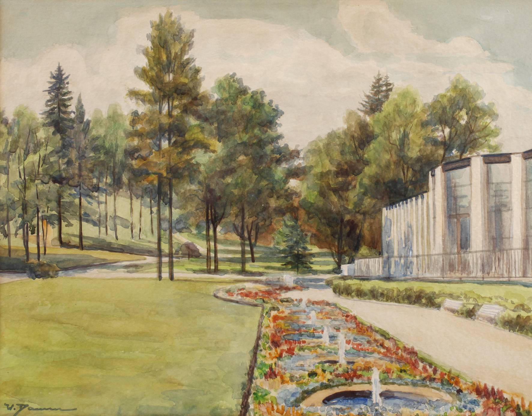 Walter Damm, Im Kurpark von Bad Elster