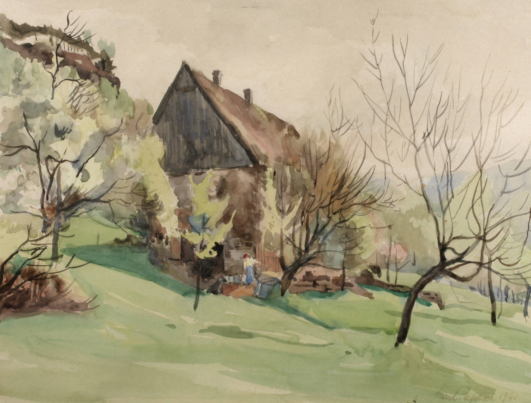 Karl Papesch, Frühling im Erzgebirge