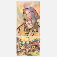 Gerhard Schöpplein, attr., Dorflandschaft/Portrait111