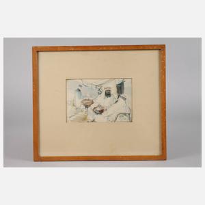 Prof. Max Schwimmer, Araber im Café