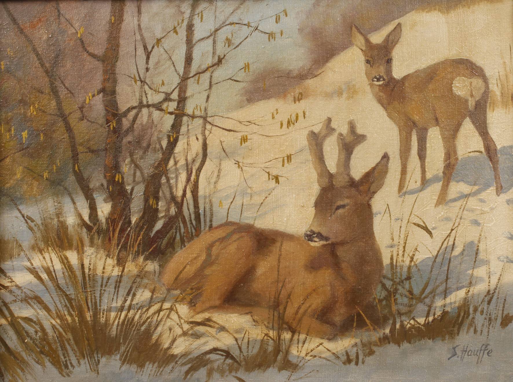 Siegfried Hauffe, Rehe im Schnee