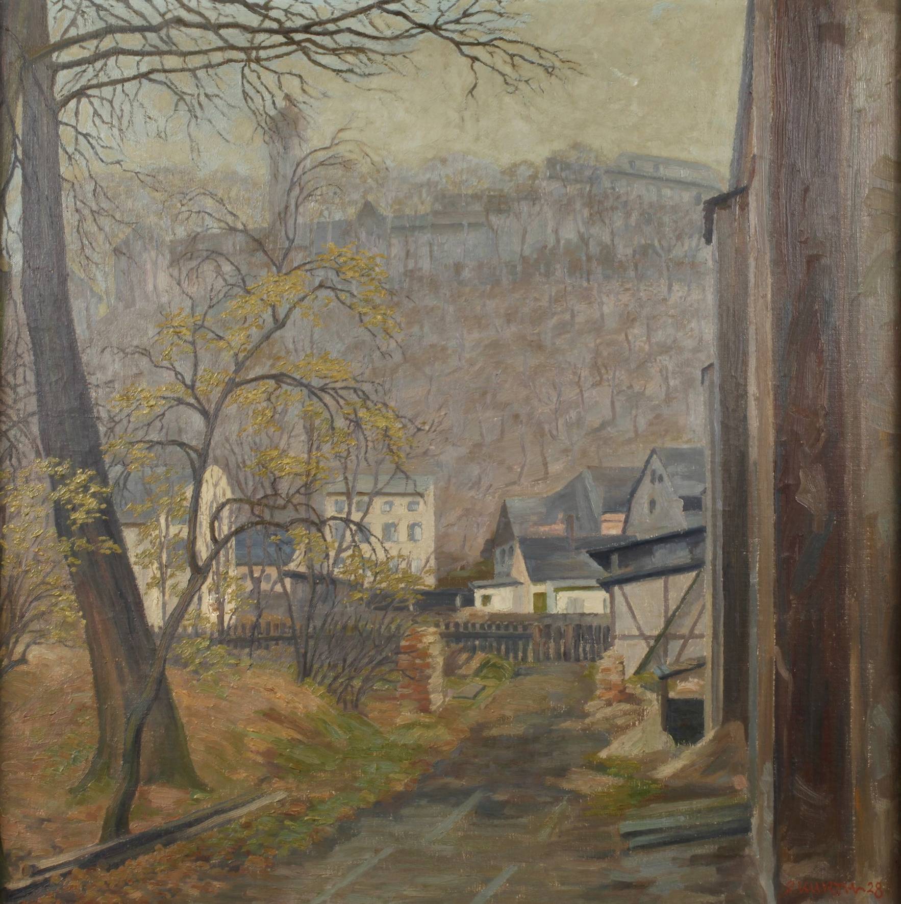 Curt, Kuhrt, ”Blick auf Schloss Greiz”