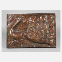 Rolf Andiel, Kupfertreibarbeit Pfau111