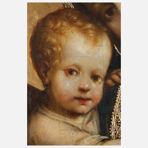 Thronende Madonna mit Kind