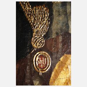 Thronende Madonna mit Kind