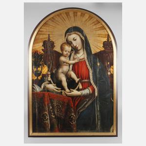Thronende Madonna mit Kind