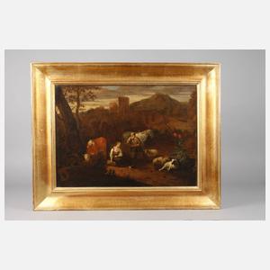 Nicolaes Berchem, Abend im Gebirge