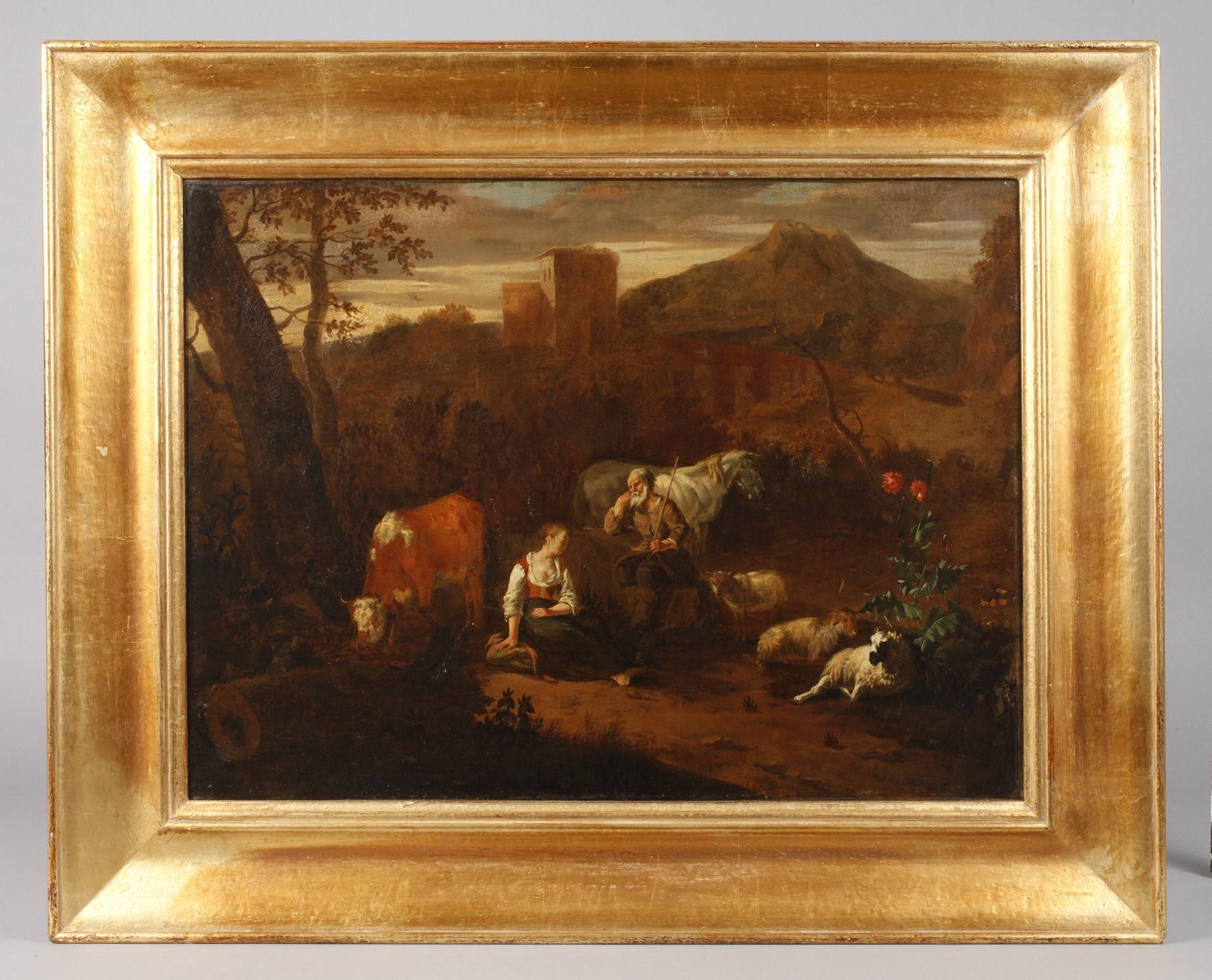 Nicolaes Berchem, Abend im Gebirge