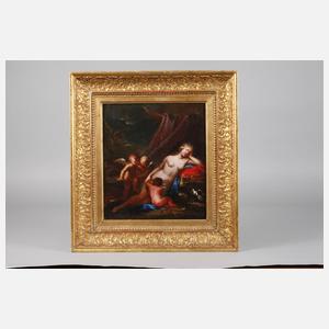 Schlafende Venus mit Cupido