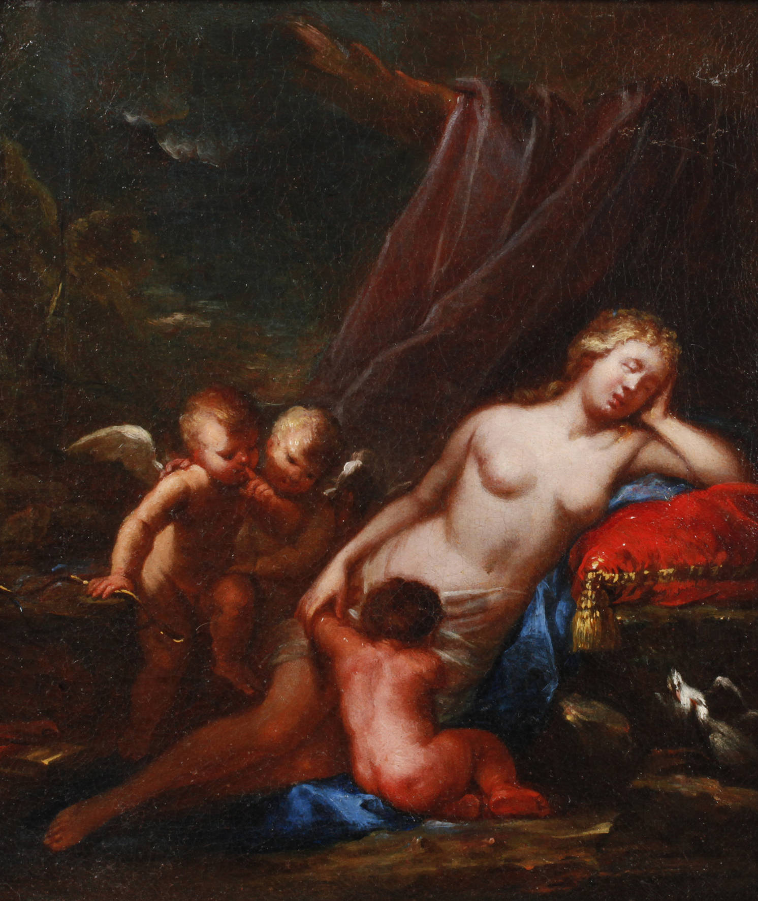 Schlafende Venus mit Cupido