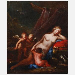 Schlafende Venus mit Cupido