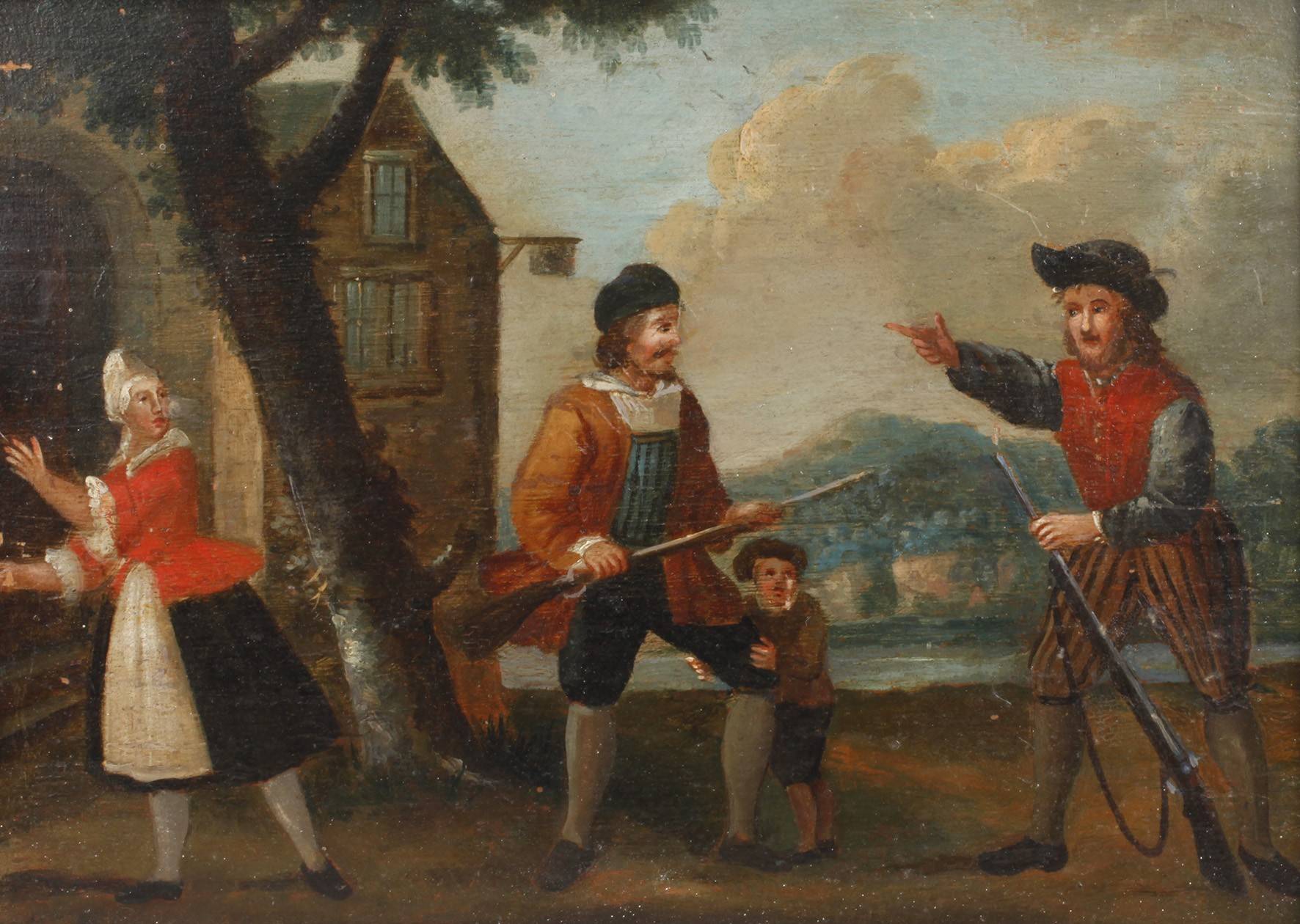 Barocke ländliche Szene