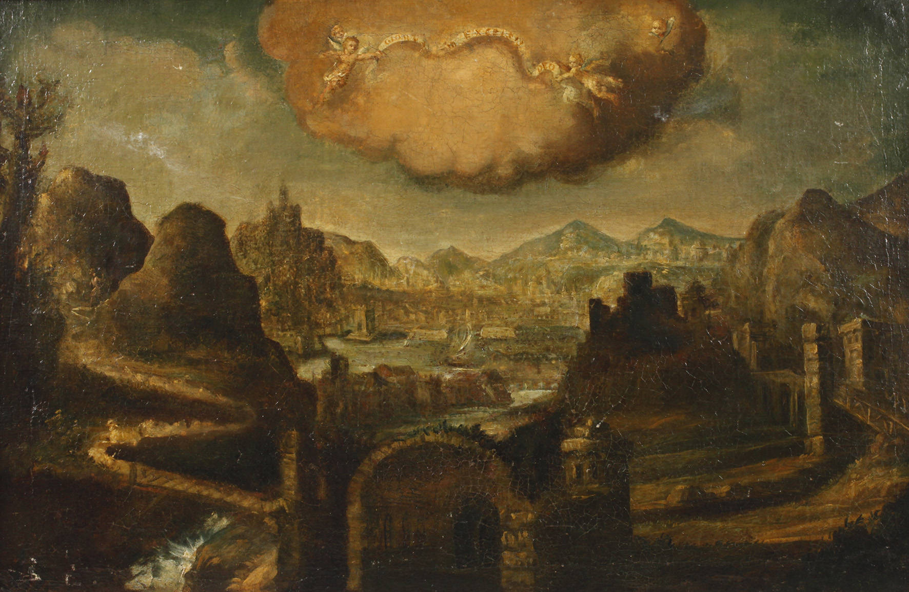 Barockes Landschaftsprospekt