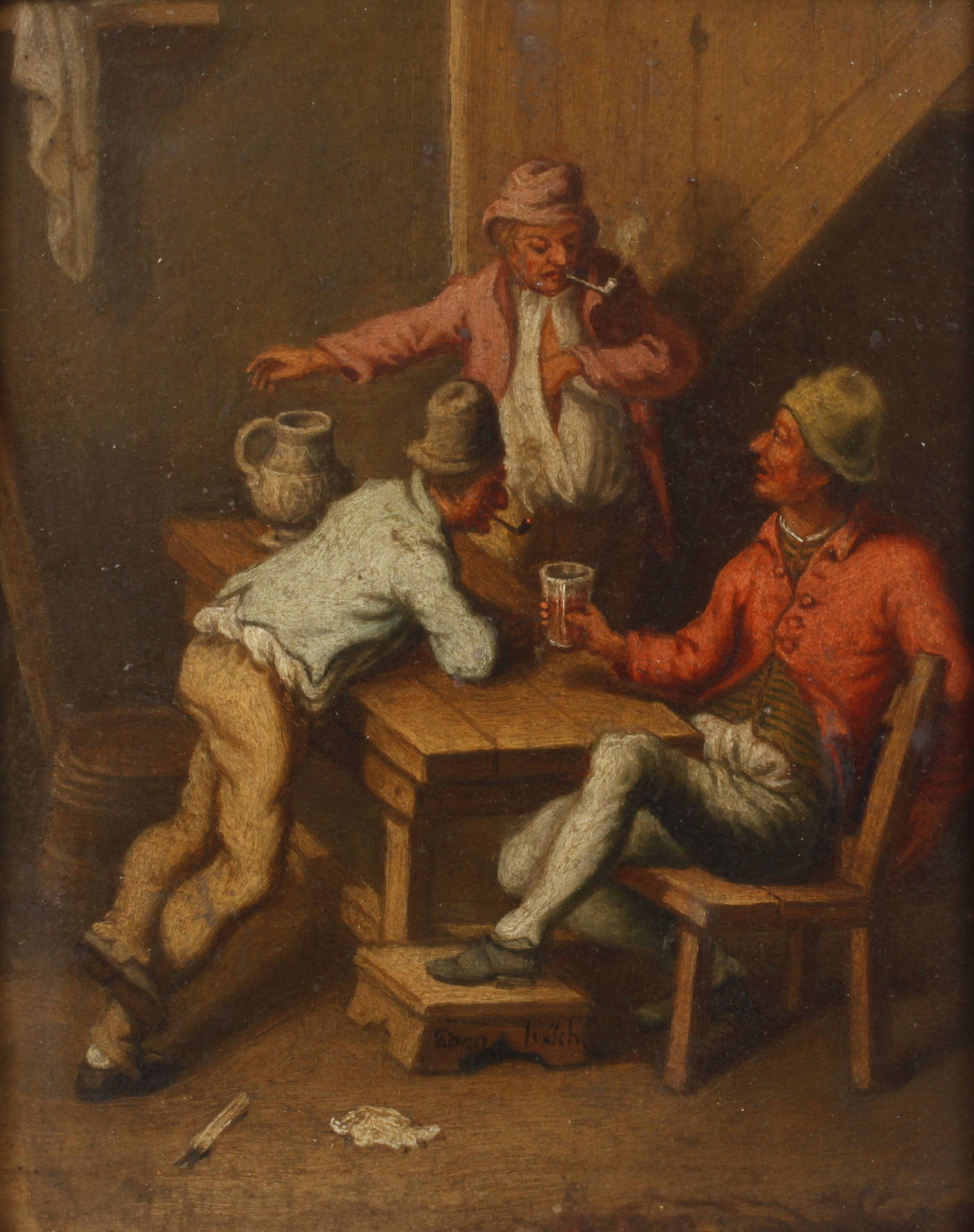 Eduard Ebenhöch, Zecherszene