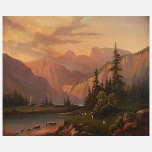 C. Frantz, Abend im Gebirge