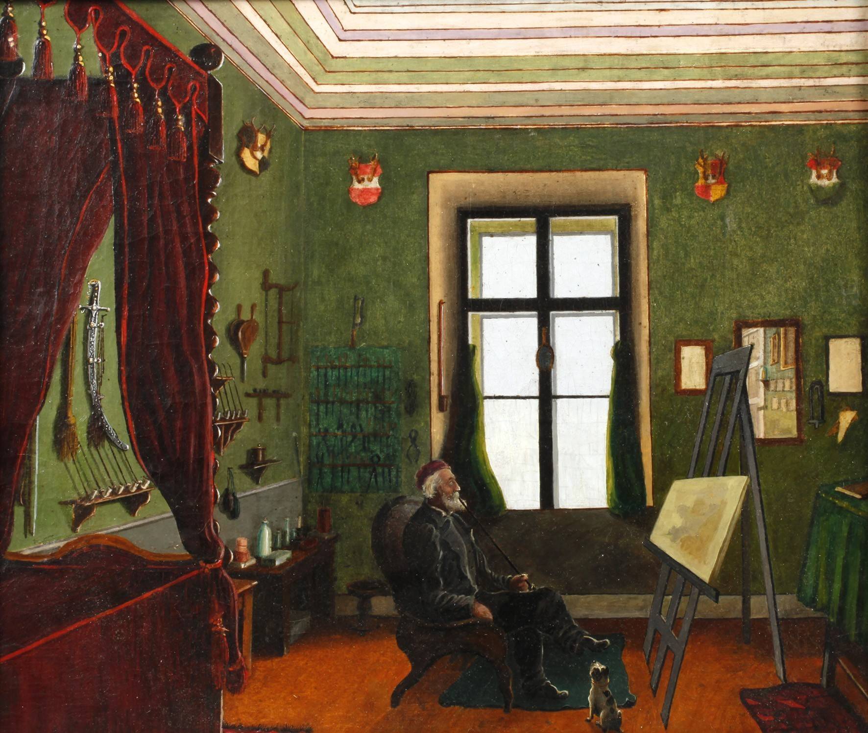 F. Rohman, ”Großvater sitzt am Fenster”