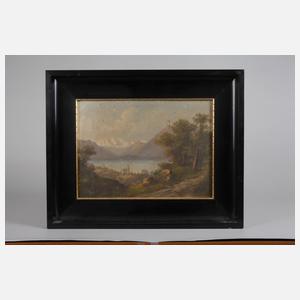 Hubert Sattler, attr., Partie in den Alpen