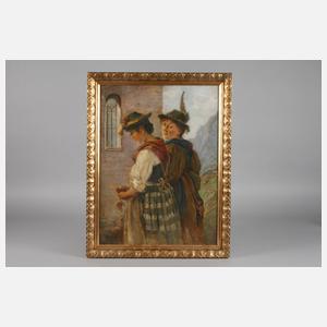 Kirchgang in den Alpen