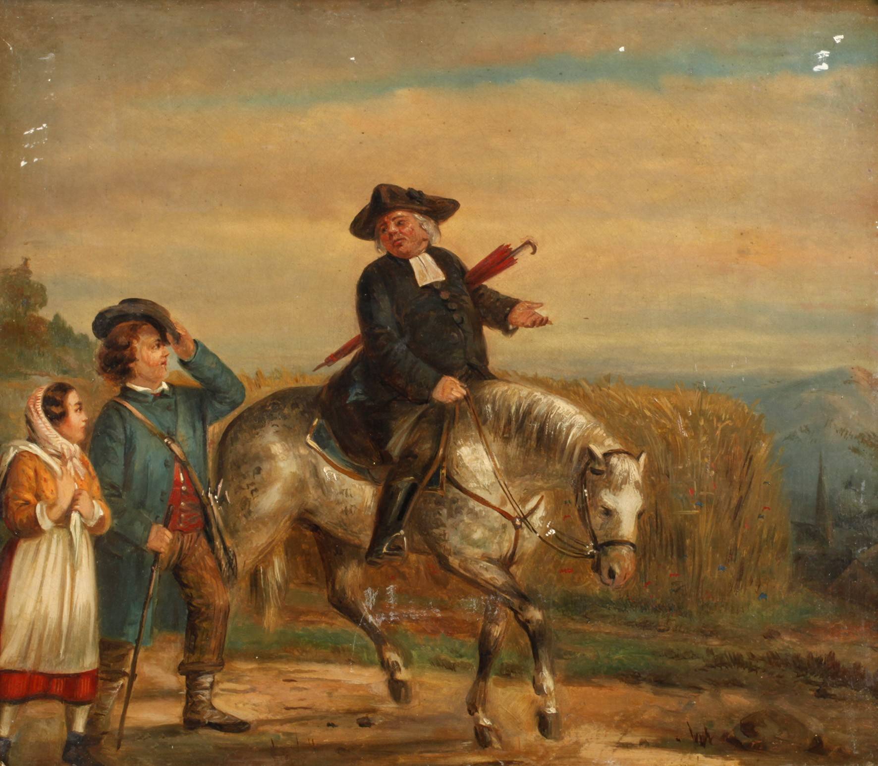 Der Herr Pastor hoch zu Ross