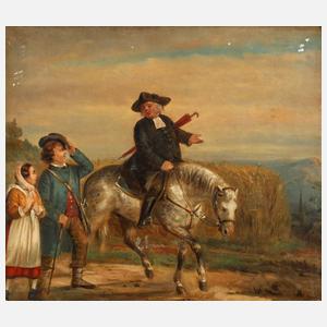 Der Herr Pastor hoch zu Ross