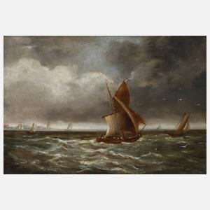 Fischfang bei aufziehendem Sturm