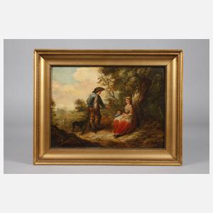 Rast in sonniger Sommerlandschaft