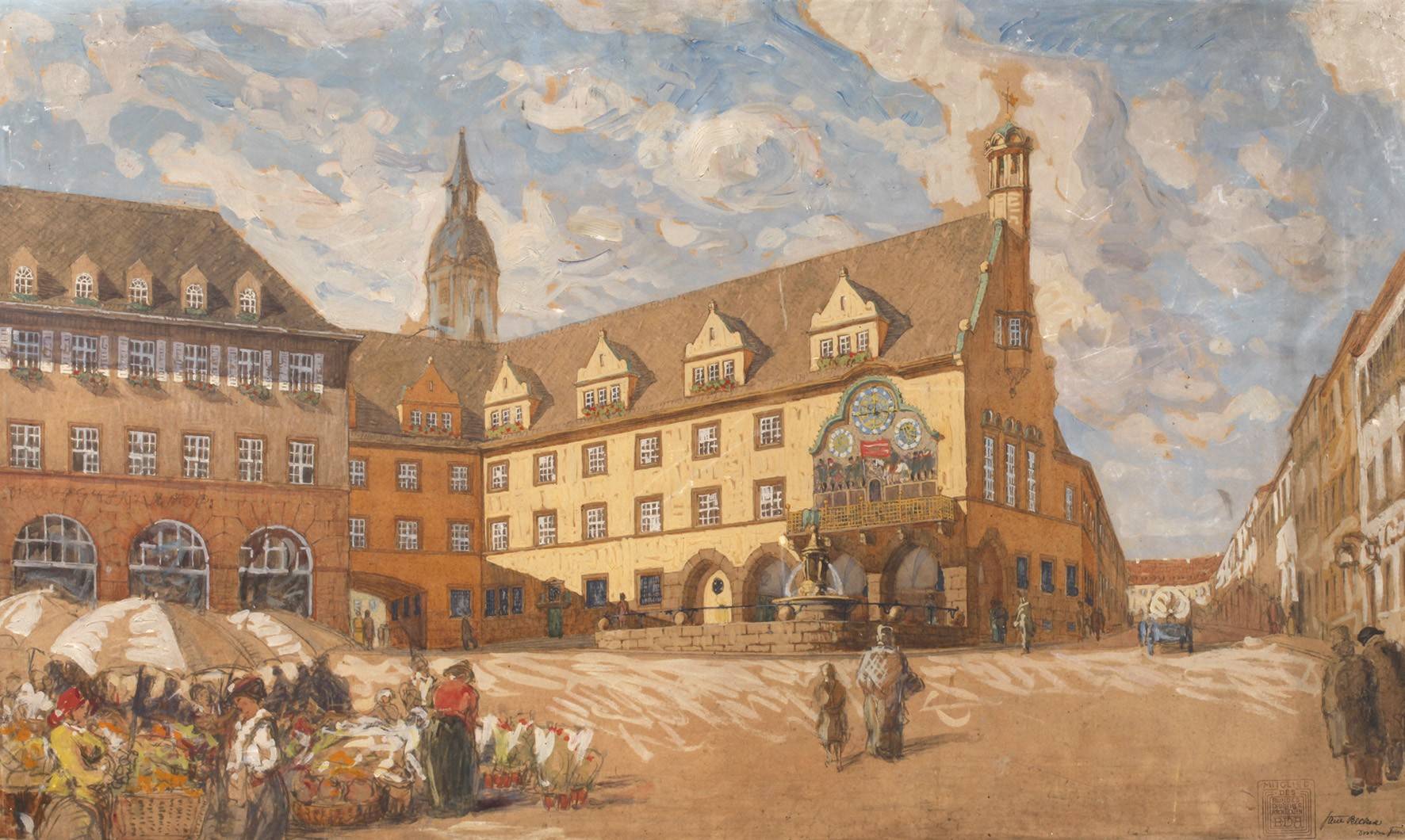 Paul Beckert, Architekturentwurf Rathausplatz