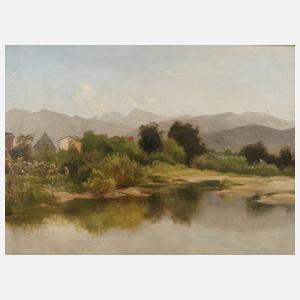 Prof. Hugo Bürgel, Dorf am Gebirgssee