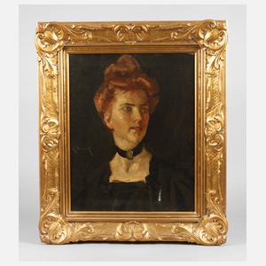 William Merritt Chase, Portrait einer jungen Frau