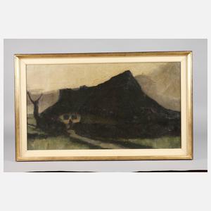 A. Debie, Hütte im Moor