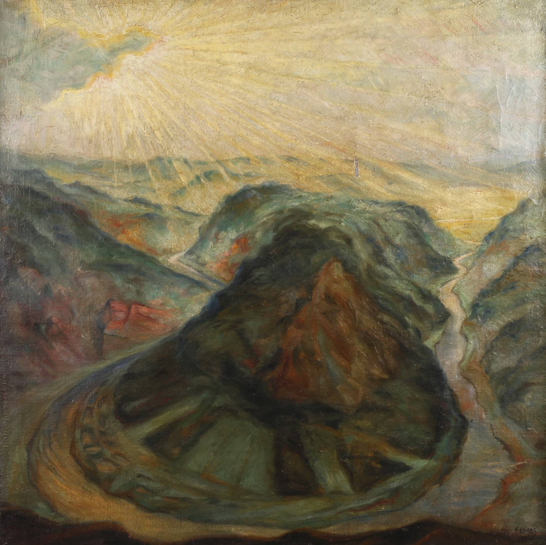 Heinrich Embs, ”Das Saartal bei Mettlach”