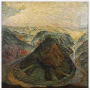 Heinrich Embs, ”Das Saartal bei Mettlach”