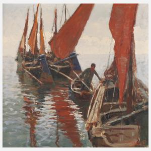 Enposito, Fischer mit Segelbooten