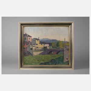 Otto Geigenberger, Italienische Dorfansicht